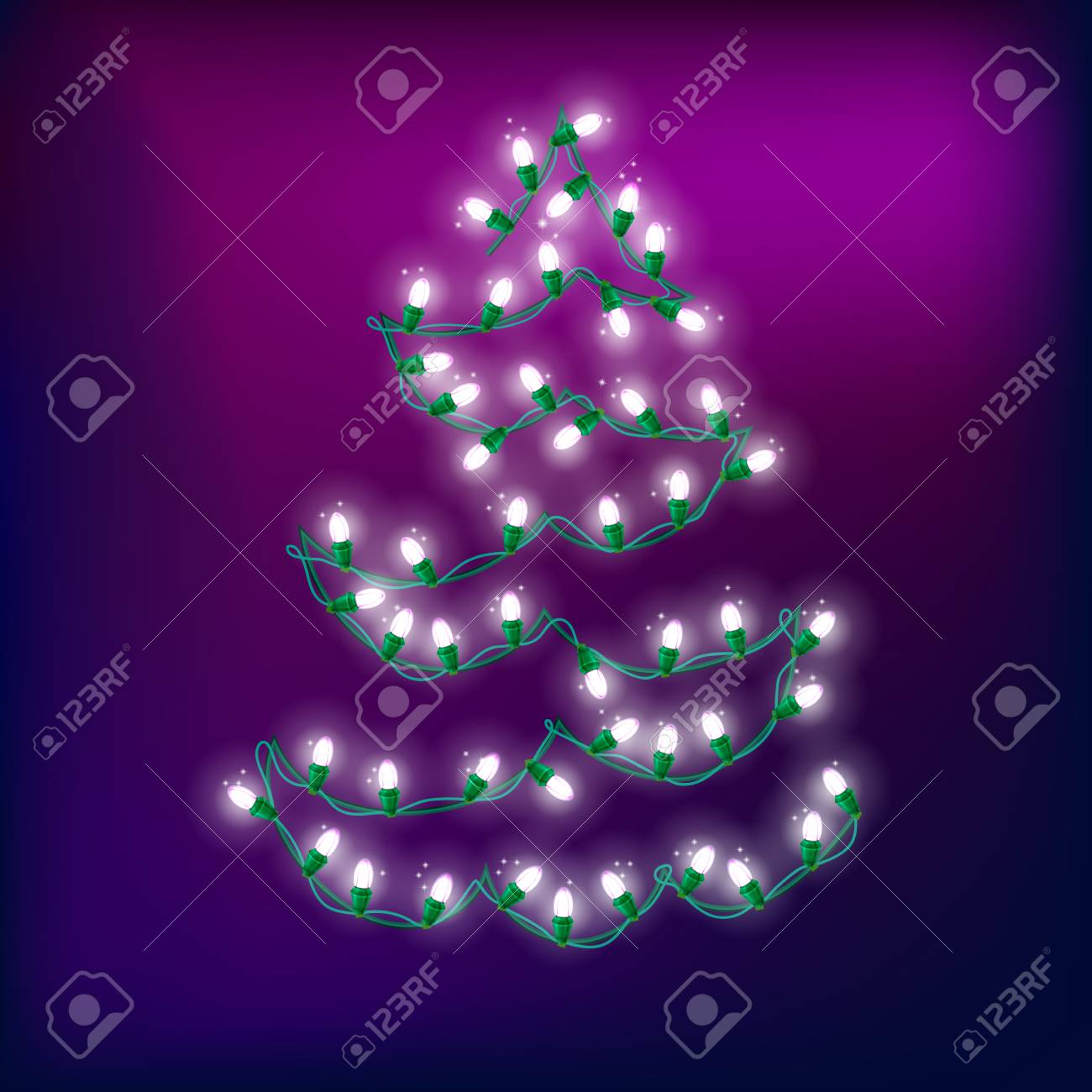 christmas tree made of