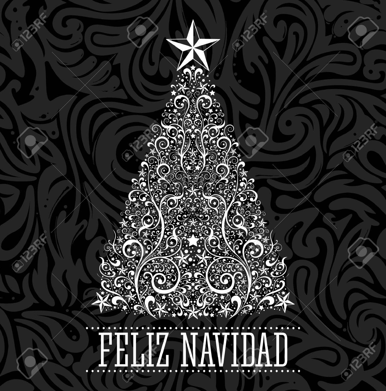 Feliz Navidad Joyeux Noel Espagnol Carte De Texte Vecteur Resume Floral D Arbre De Noel Clip Art Libres De Droits Vecteurs Et Illustration Image Feliz Navidad Joyeux Noel Espagnol Carte De Texte Vecteur Resume Floral D Arbre De Noel Clip Art Libres De Droits Vecteurs Et Illustration Image