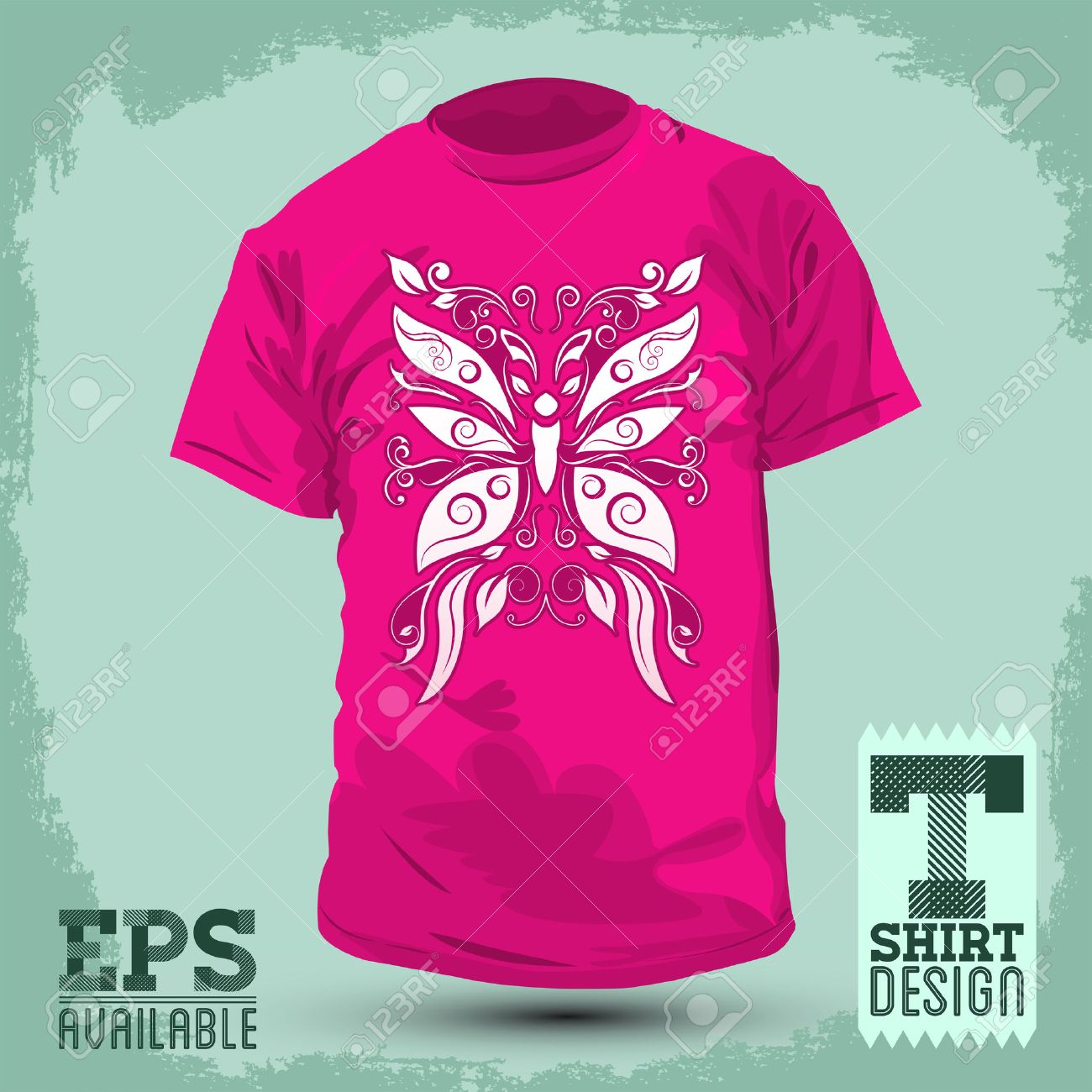 butterfly t shirt design