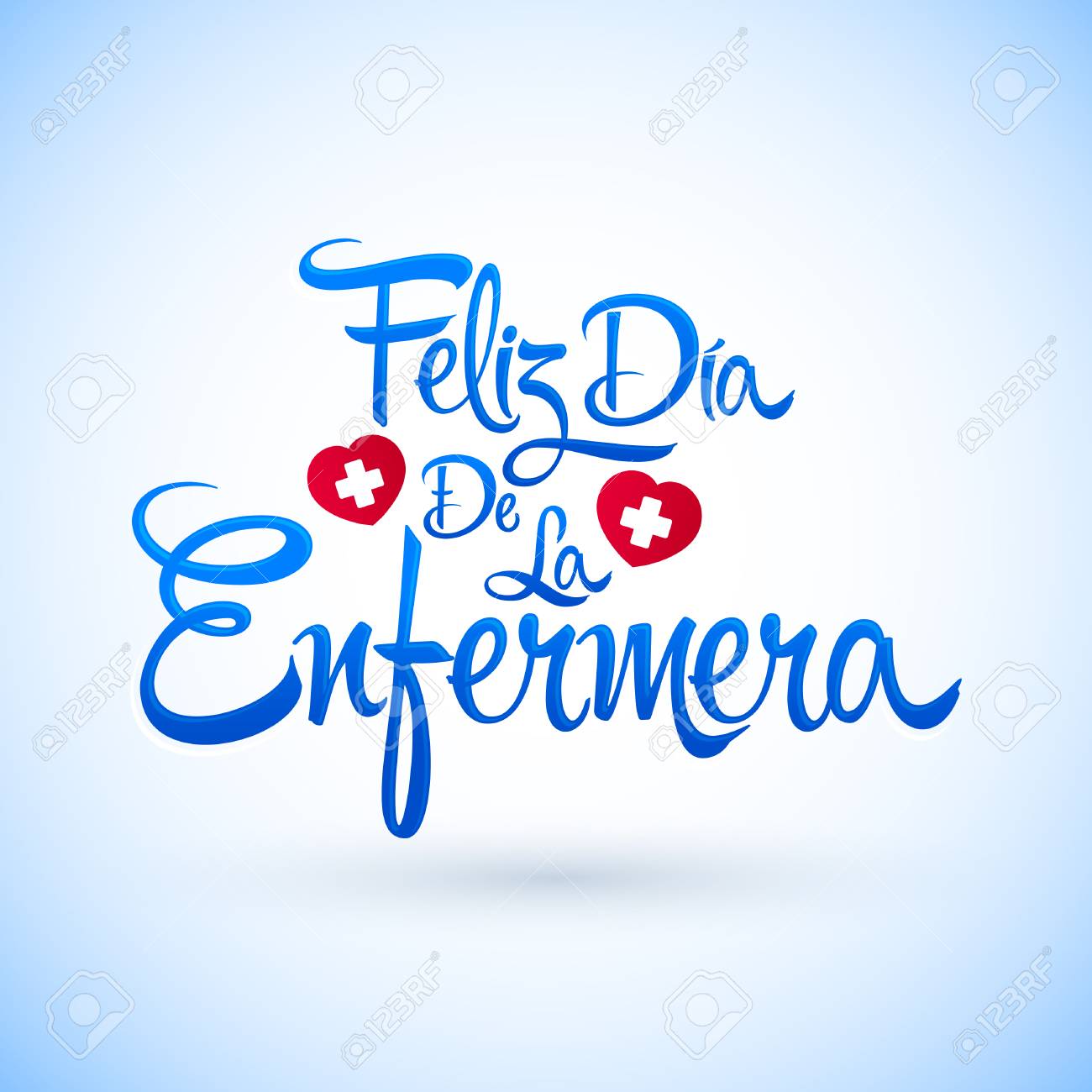Feliz Dia De La Enfermera Happy Nurses Day Spanish Text Vector Royalty Free Cliparts Vectors And Stock Illustration Image 77073229