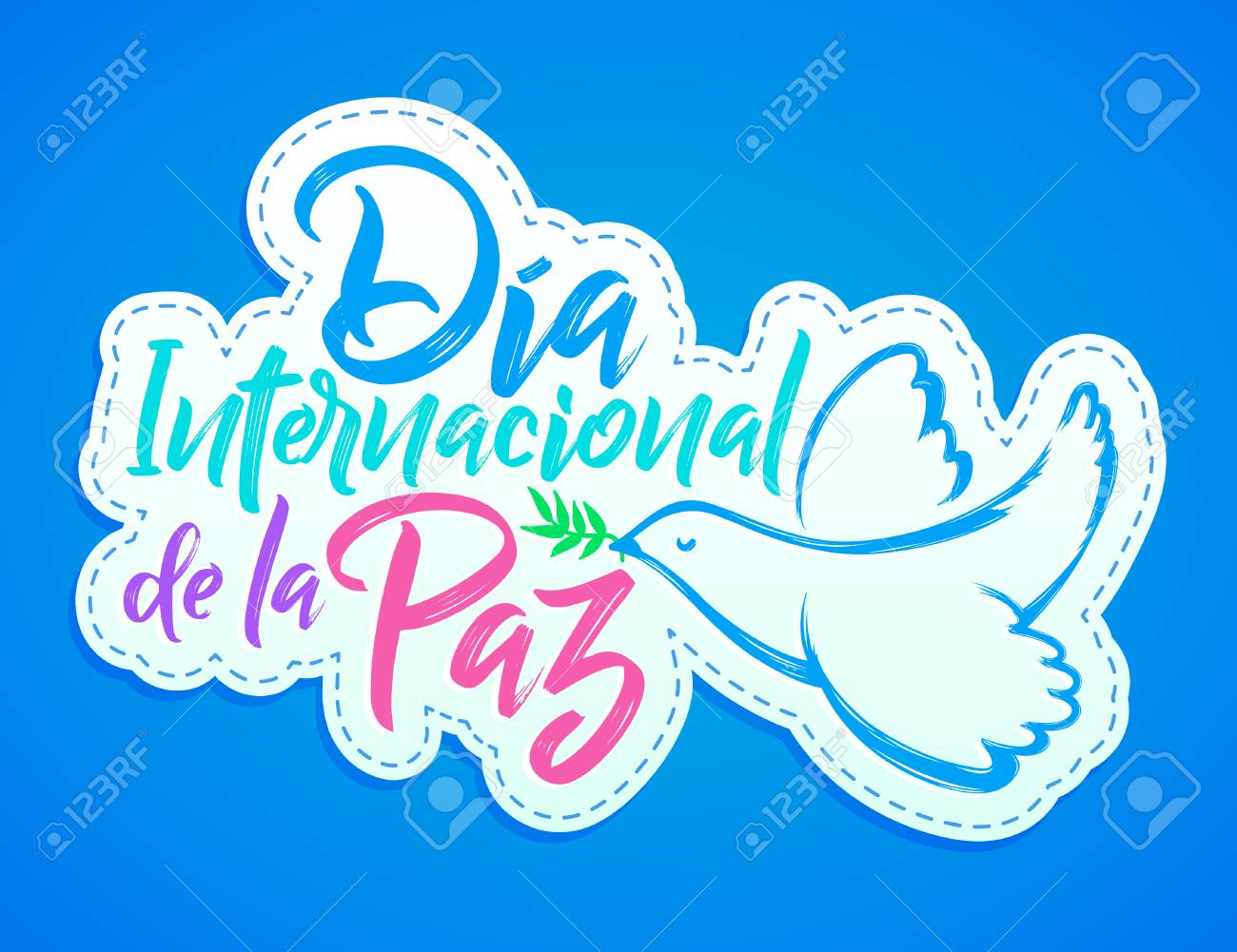 Dia Internacional De La Paz International Day Of Peace Spanish