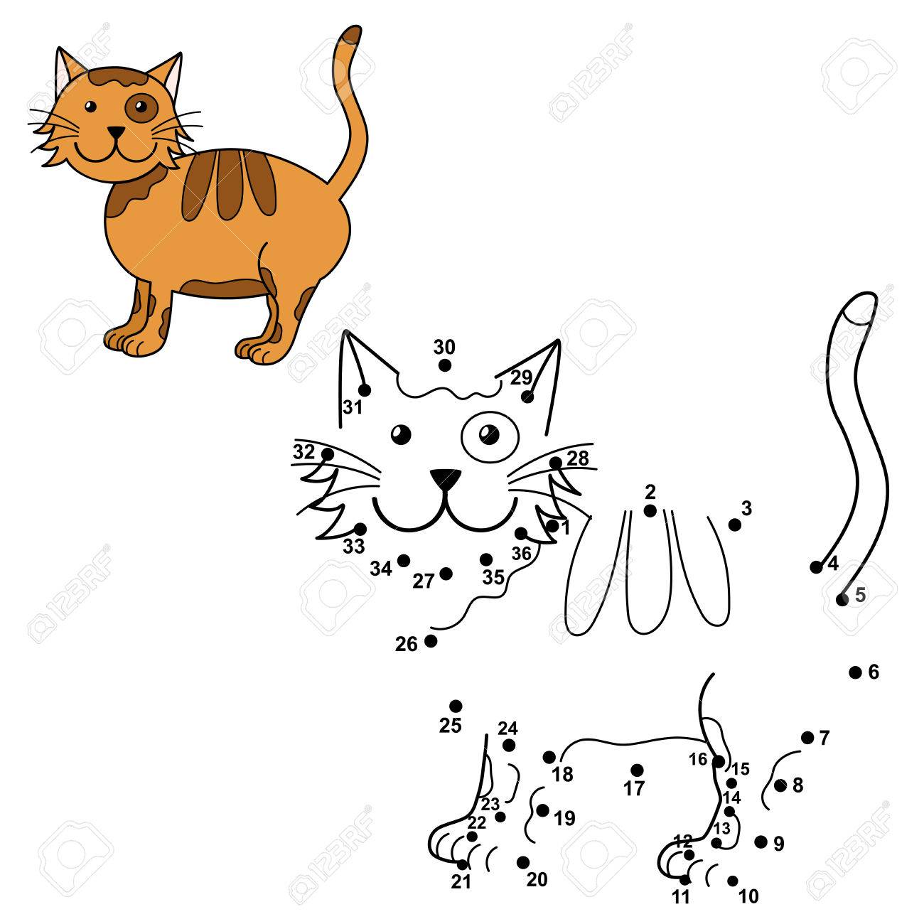 Conectar Los Puntos Para Dibujar El Gato Lindo Y Colorearlo. Números Educativos Y Juego De Colorear Para Niños. Ilustración Vectorial Ilustraciones Svg, Vectoriales, Clip Art Vectorizado Libre De Derechos. Image 49870839. Conectar Los Puntos Para Dibujar El Gato Lindo Y Colorearlo. Números Educativos Y Juego De Colorear Para Niños. Ilustración Vectorial Ilustraciones Svg, Vectoriales, Clip Art Vectorizado Libre De Derechos. Image 49870839.