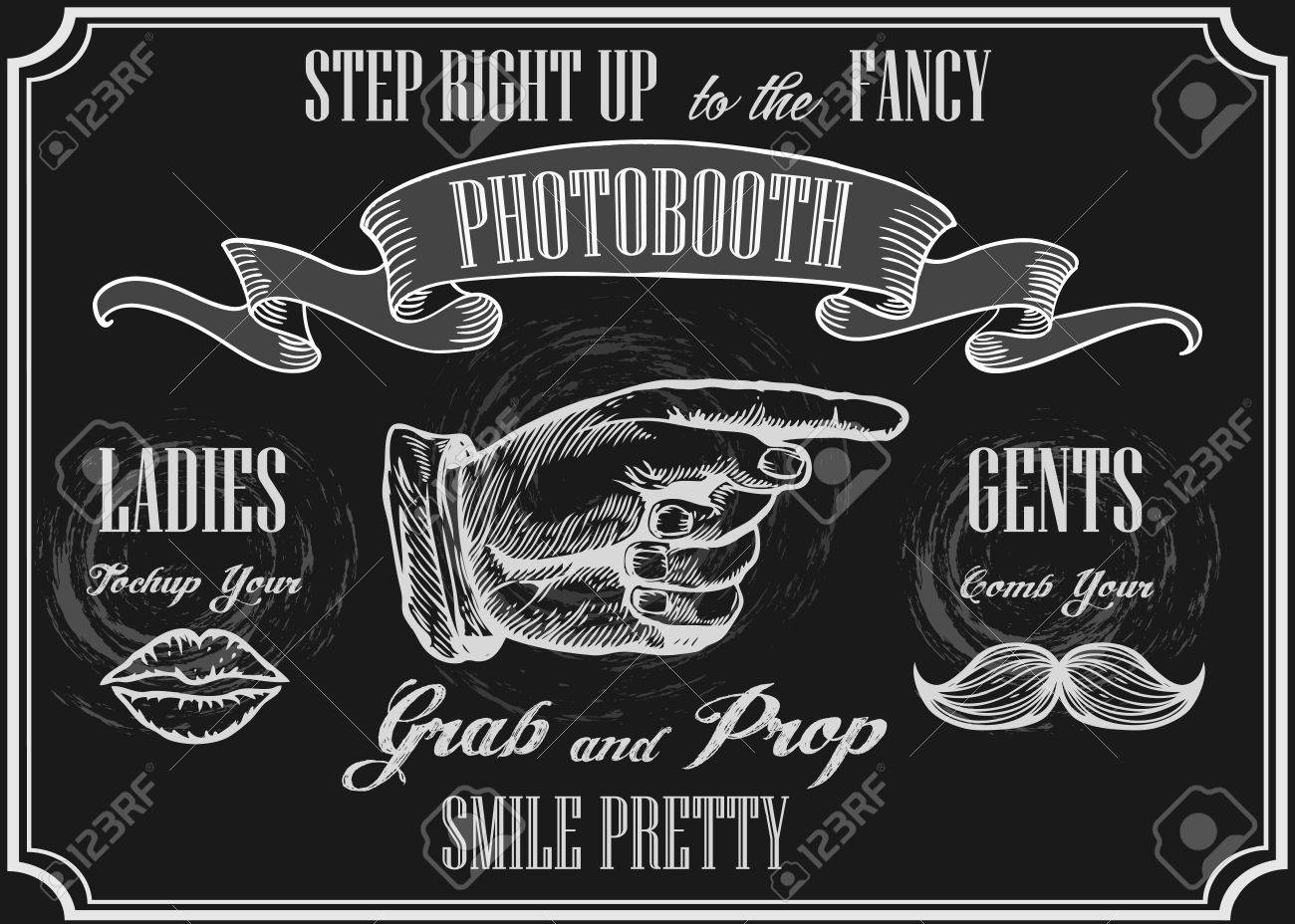 プリクラのポインターの記号。ベクトルの写真ブースの小道具。写真の 