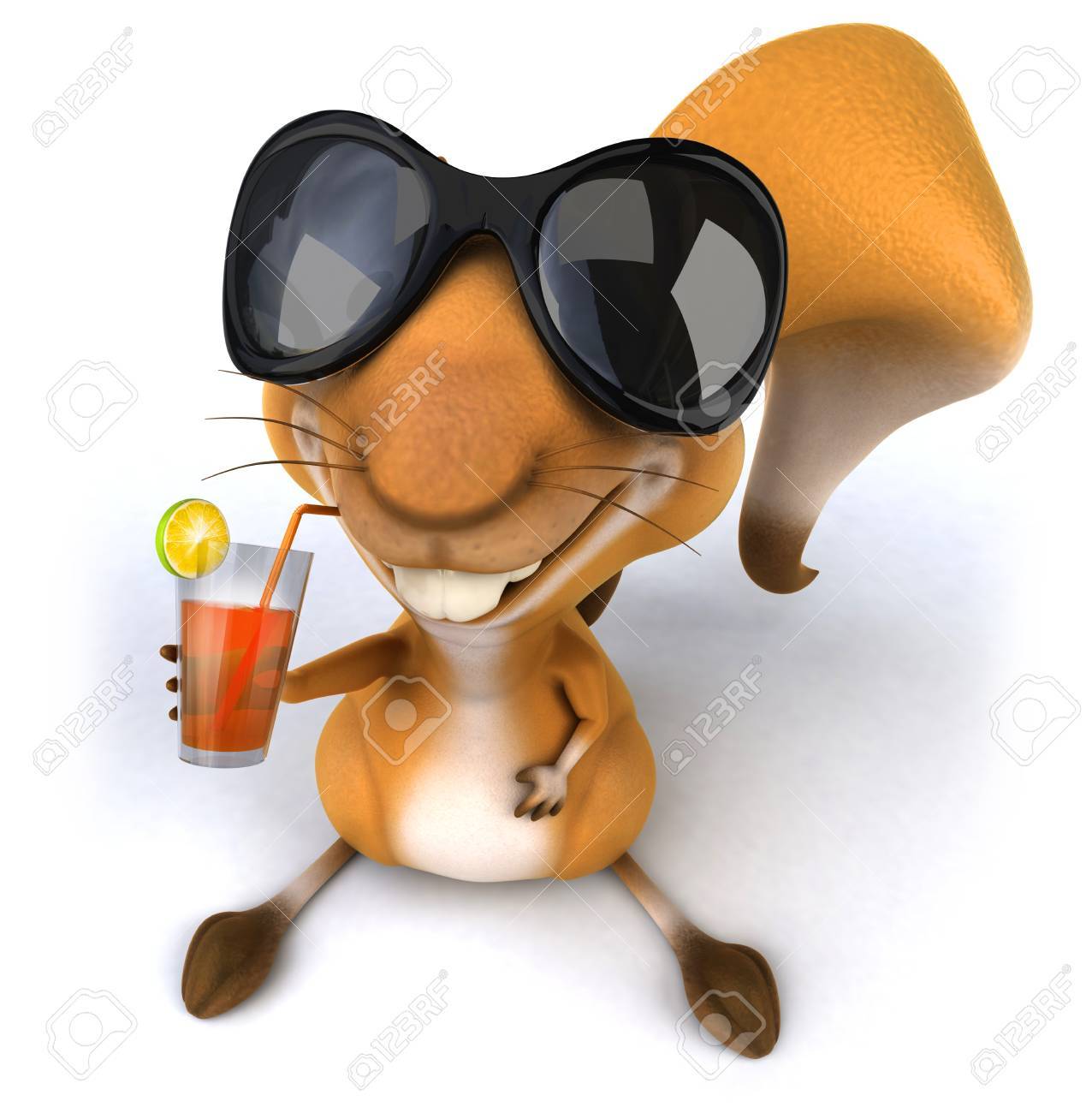 squirrel wearing glasses