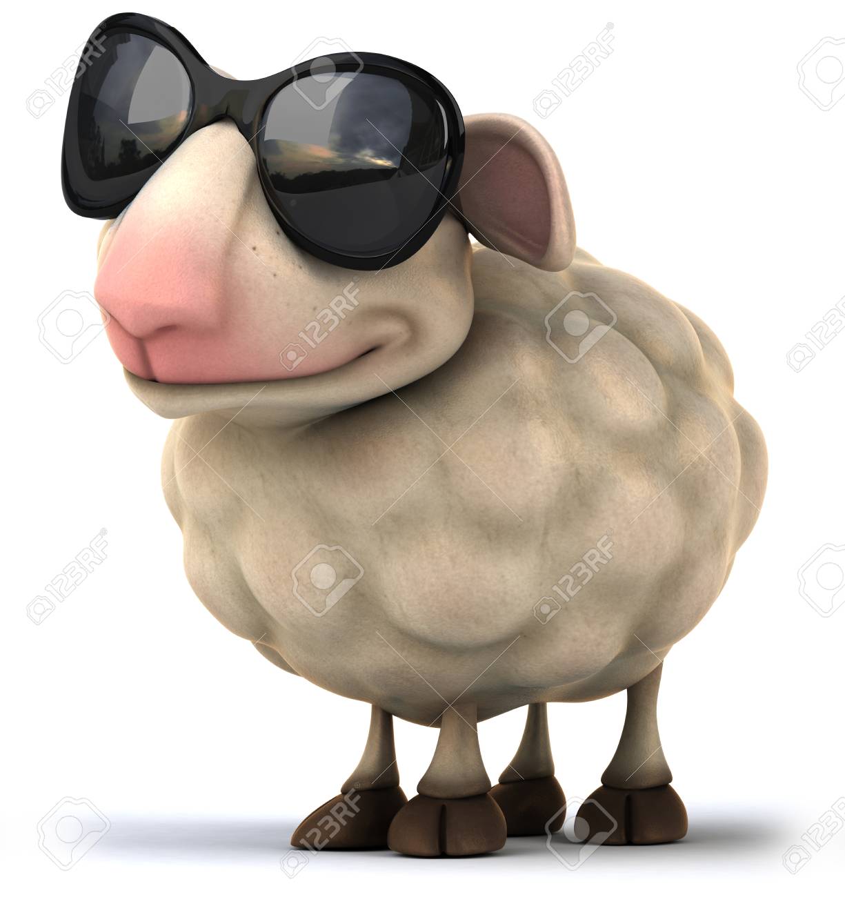 sheep with sunglasses
