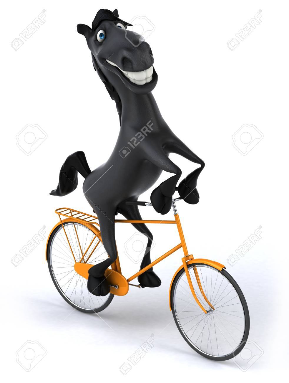 donkey on a bike