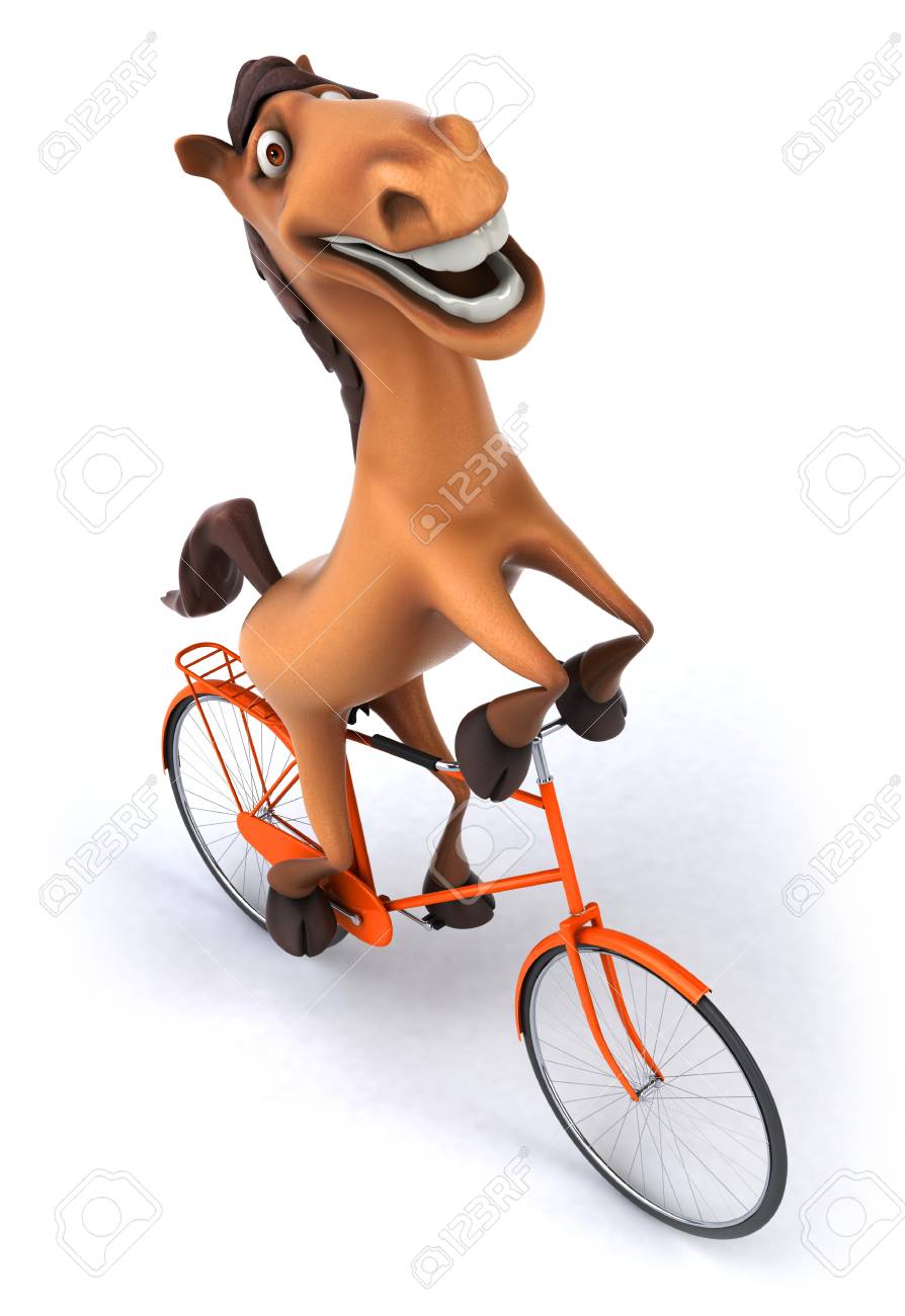 donkey on a bike