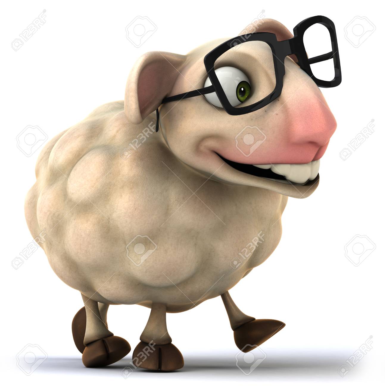 sheep with glasses