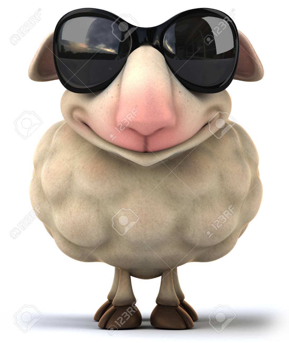 sheep with sunglasses