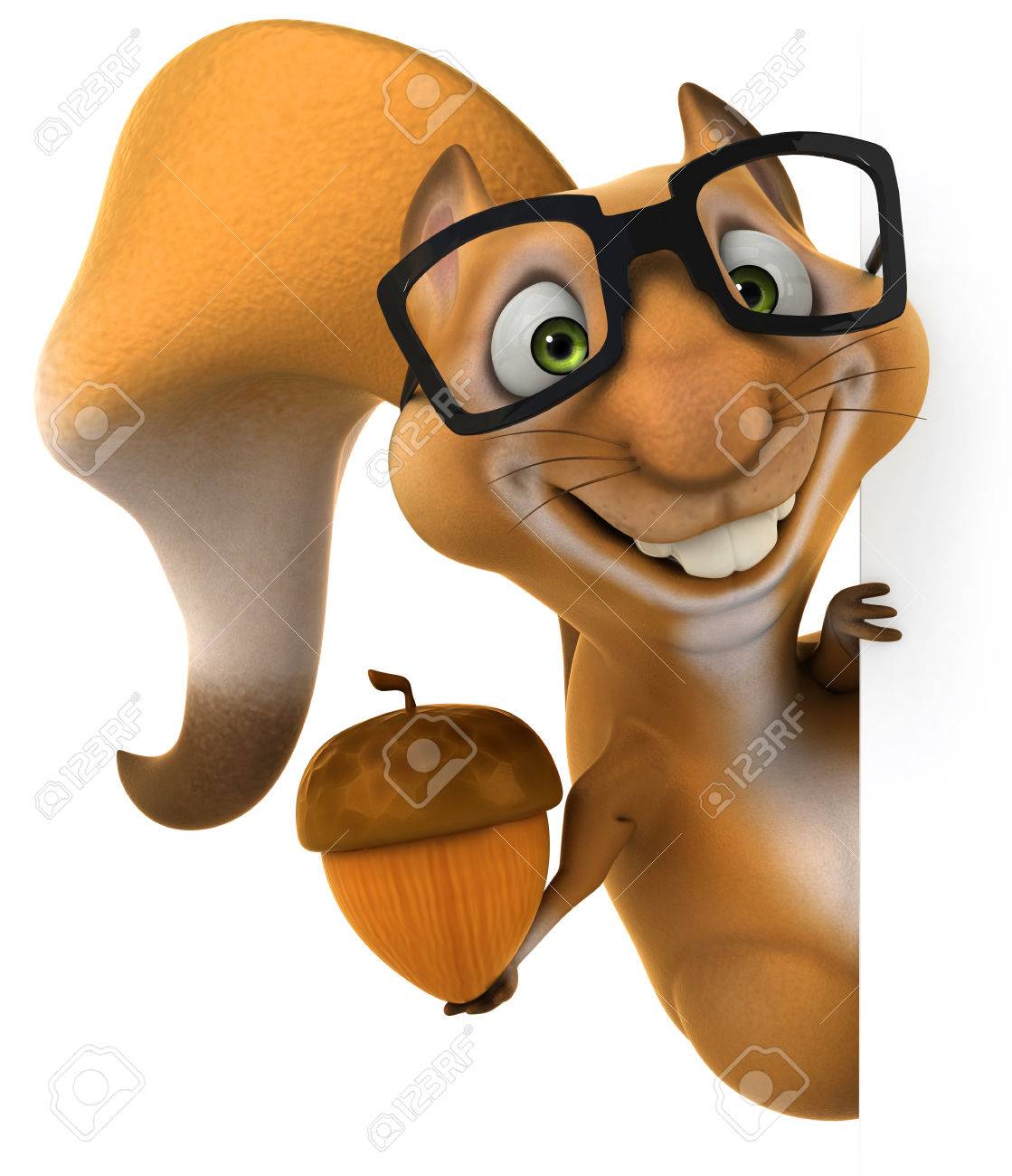 squirrel wearing glasses