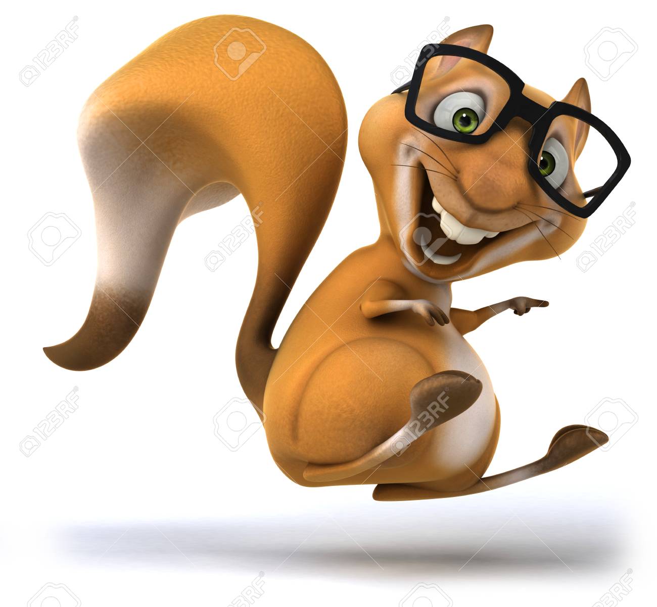 squirrel wearing glasses