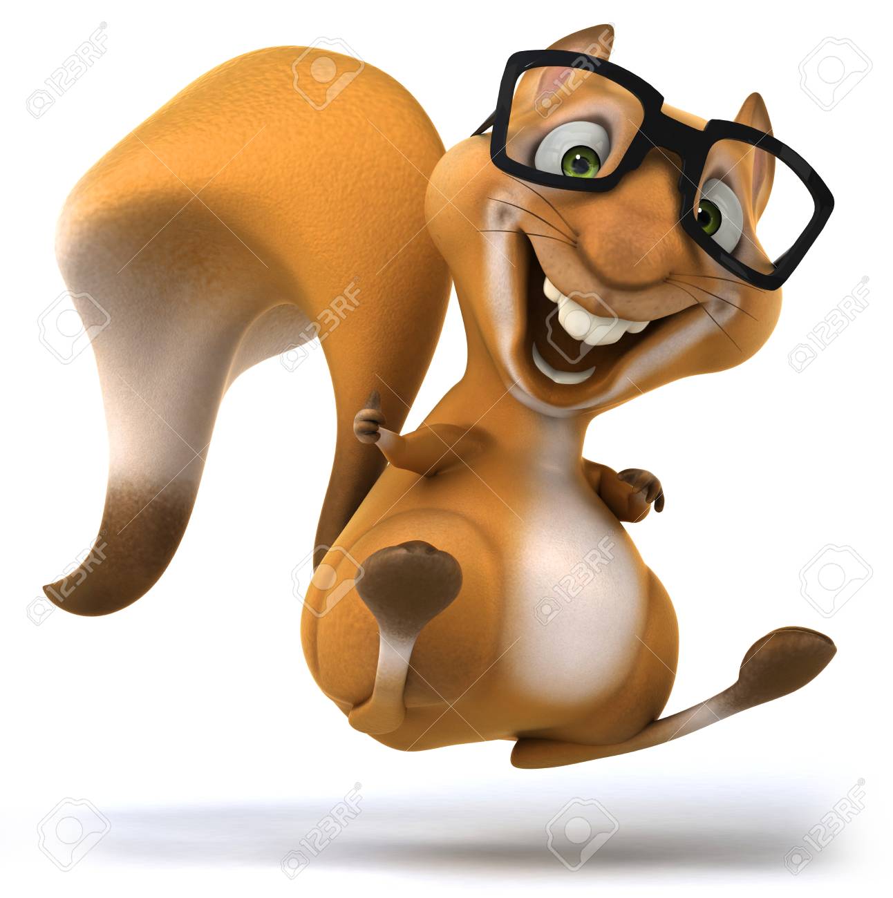 squirrel wearing glasses