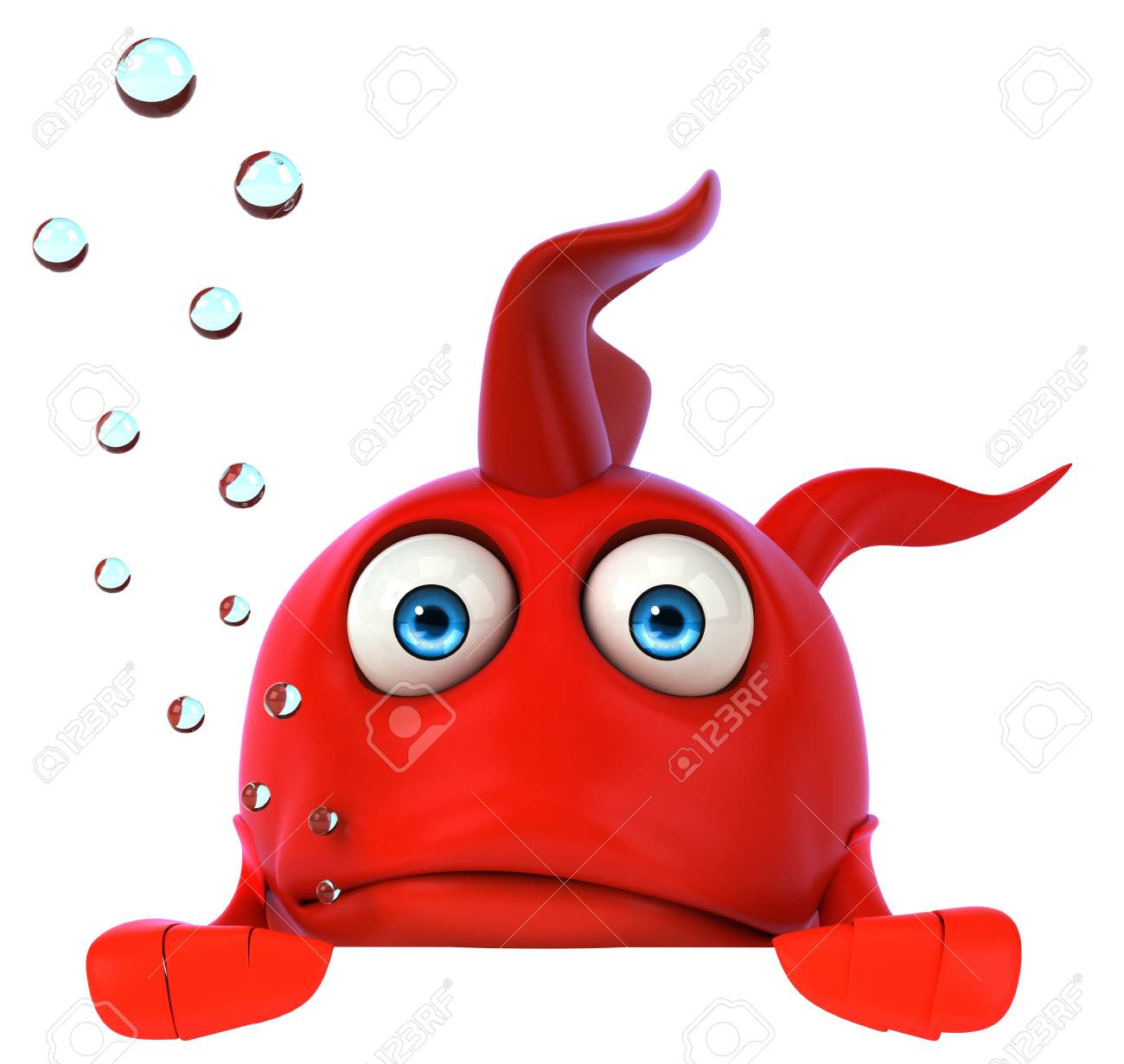 Cartoon Red Fish Stock Photo, Picture and Royalty Free Image. Image  82496333., image size:1300x1231