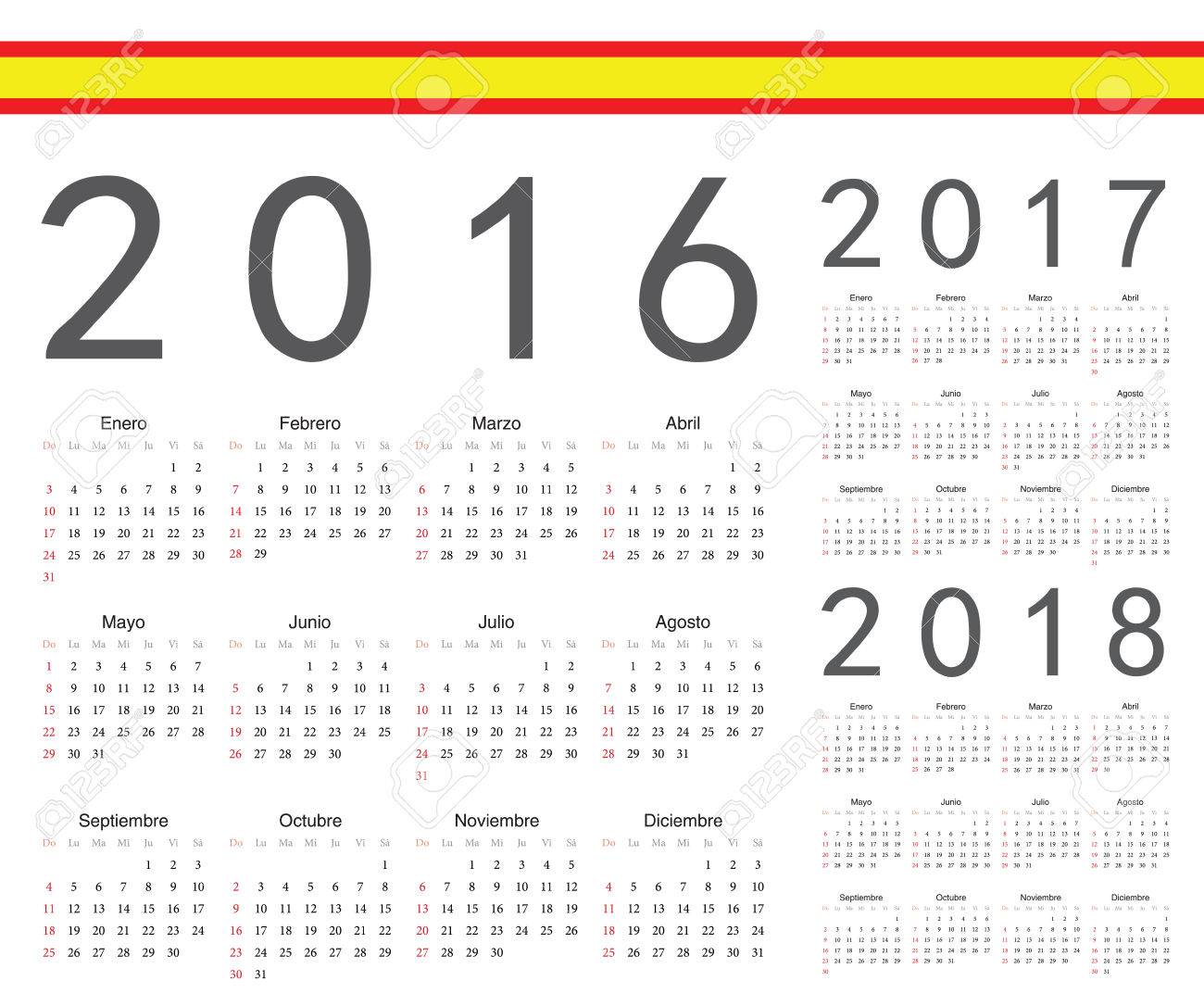 calendarios en espanol