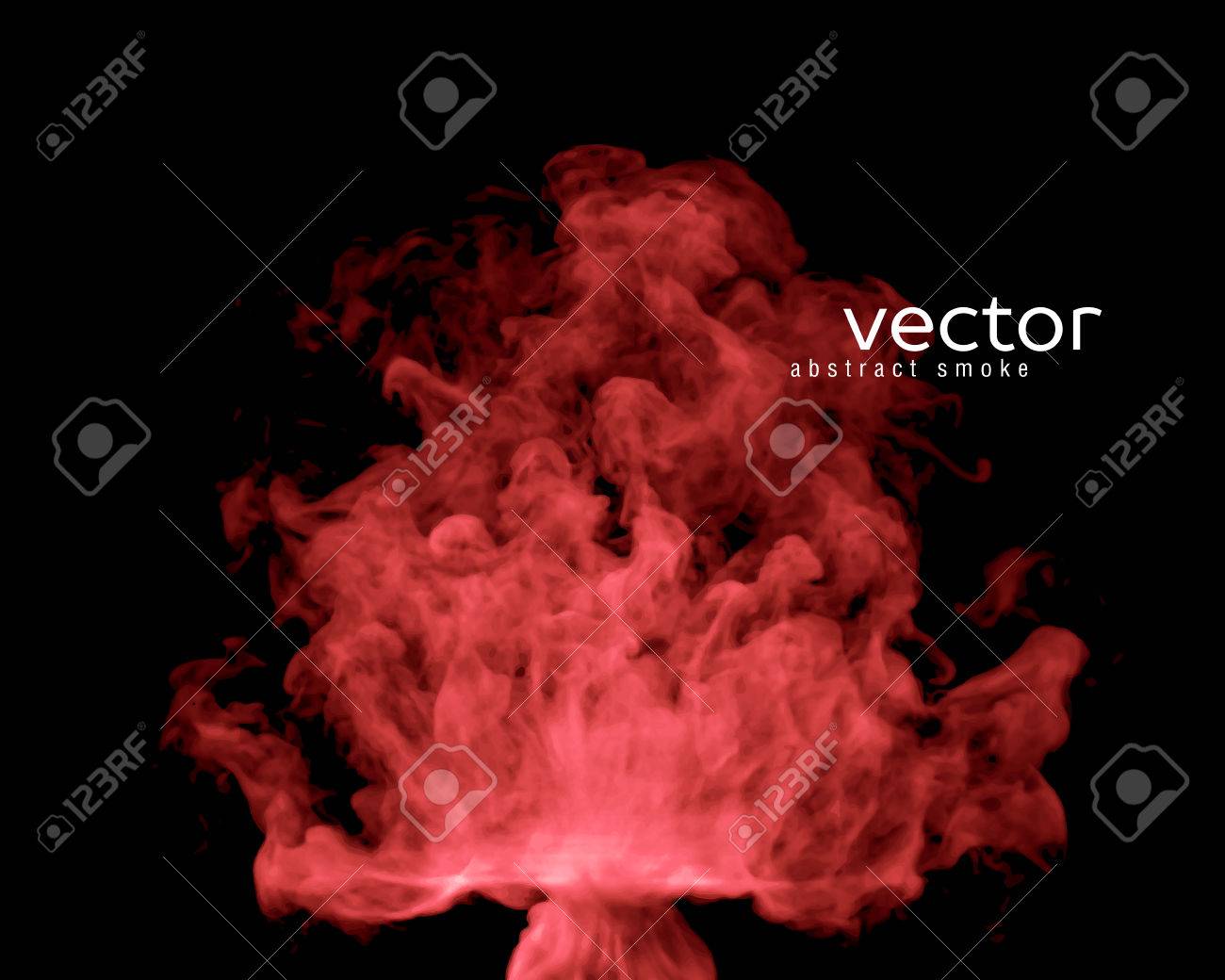 赤黒の煙のベクター イラストです あなたのデザインの背景の要素として使用します のイラスト素材 ベクタ Image