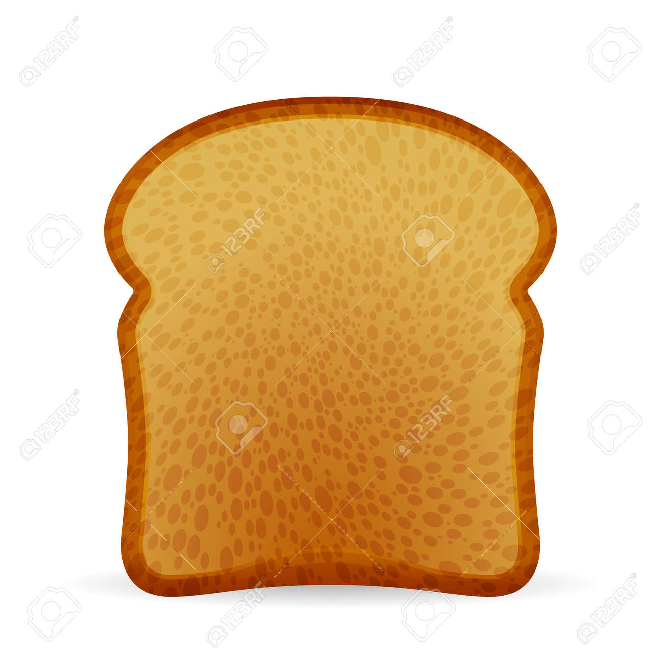 Bread Toast On A White Background. Vector Illustration. Royalty Free SVG,  Cliparts, Vectors, And Stock Illustration. Image 158949191.