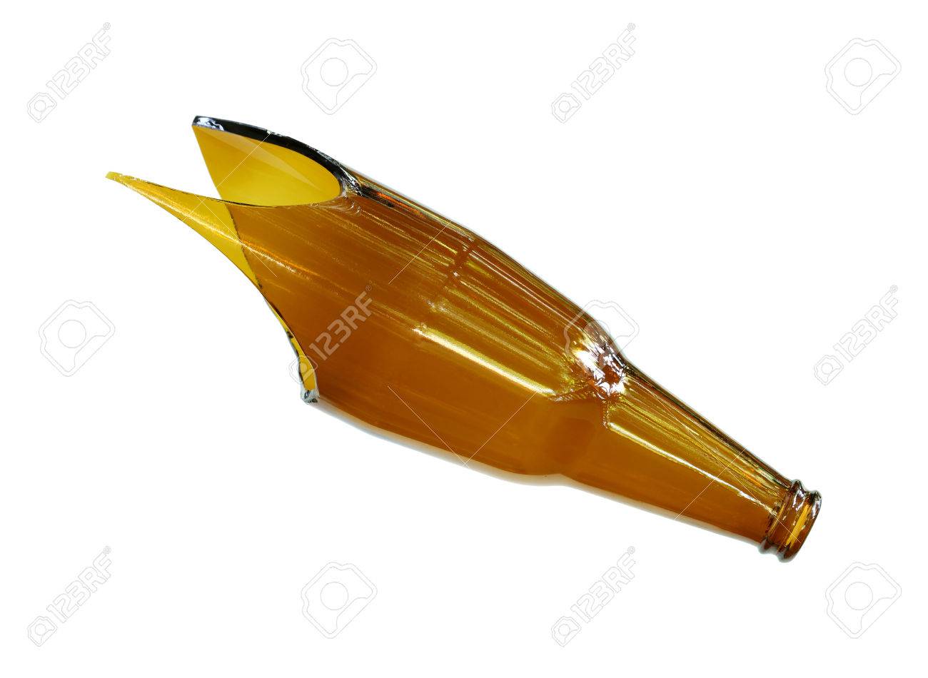 白い背景に分離されたリーサル ウェポンとして壊れた瓶 の写真素材 画像素材 Image 29090193