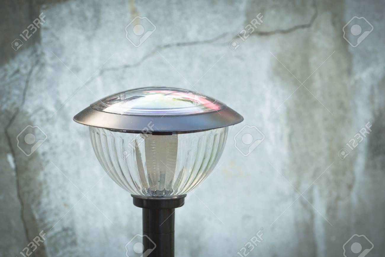 Solar Cell Lamp For Garden Llight Clean Energy Stock Photo Picture