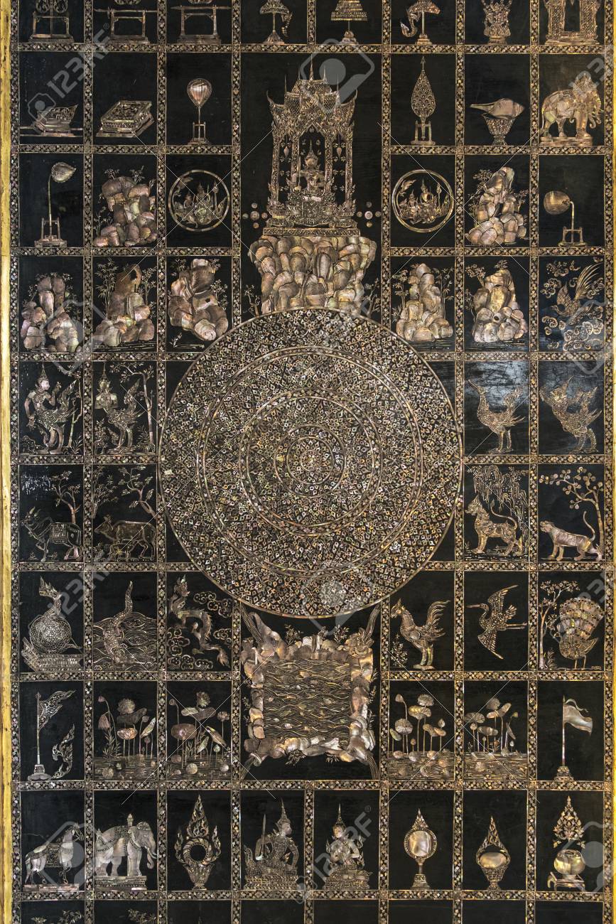 Buddha Footprint At Public Pho Temple Wat Pho Bangkok Thailand - 