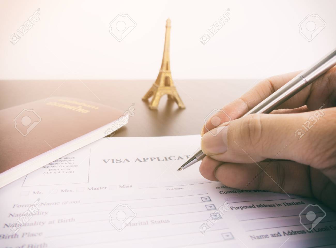 France for application form Paris Visa Filling