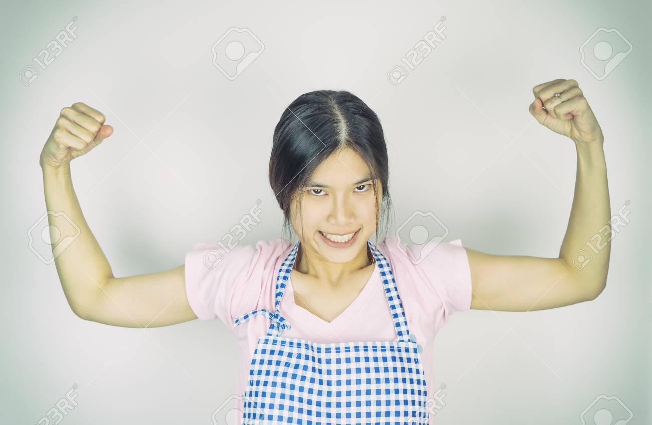 Strong Muscle House Wife Maid Is Ready pic