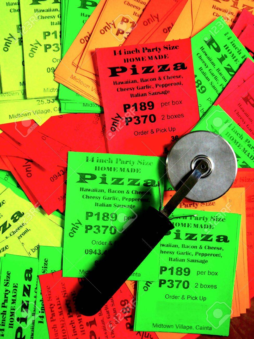 promotional flyers for a pizza business stock photo picture and business promotional flyers