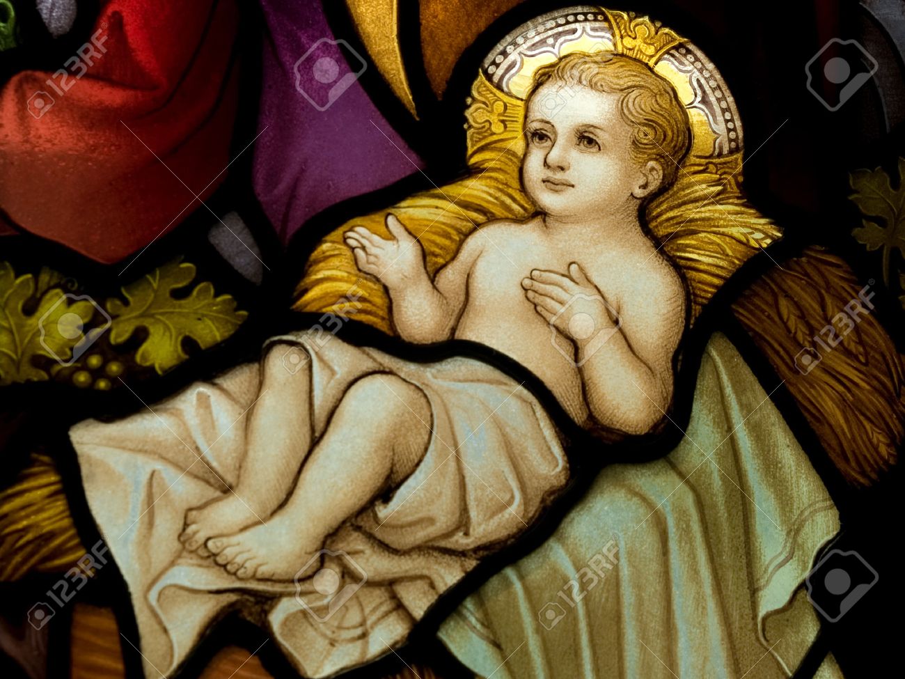 Vidrieras De La Iglesia Católica En Dublín Que Muestra El ...