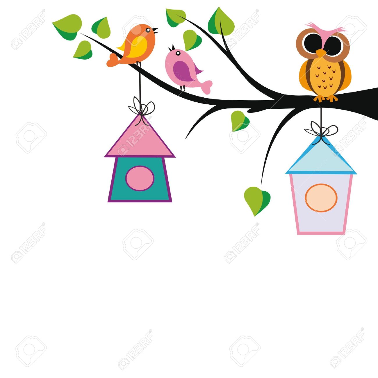 cute kids background with trees and birds royalty free cliparts cute kid backgrounds