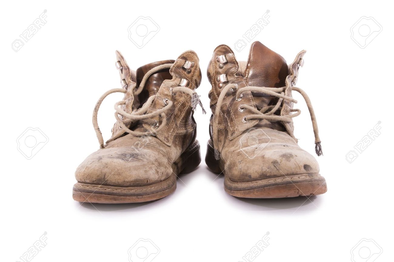 old brown boots