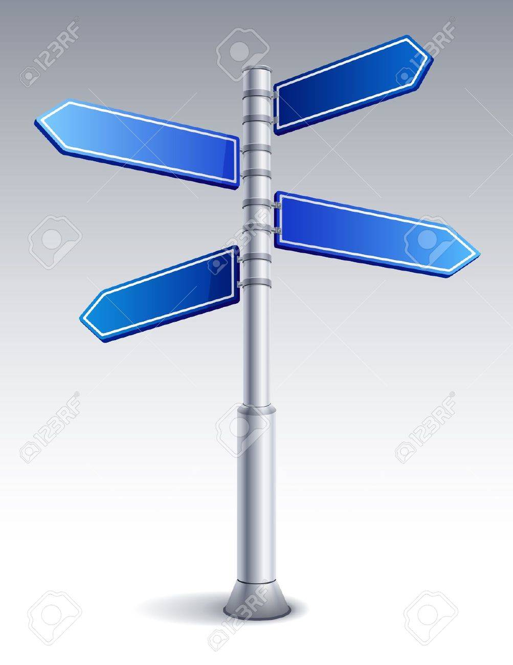 ベクトル イラスト 空白の道路標識 のイラスト素材 ベクタ Image