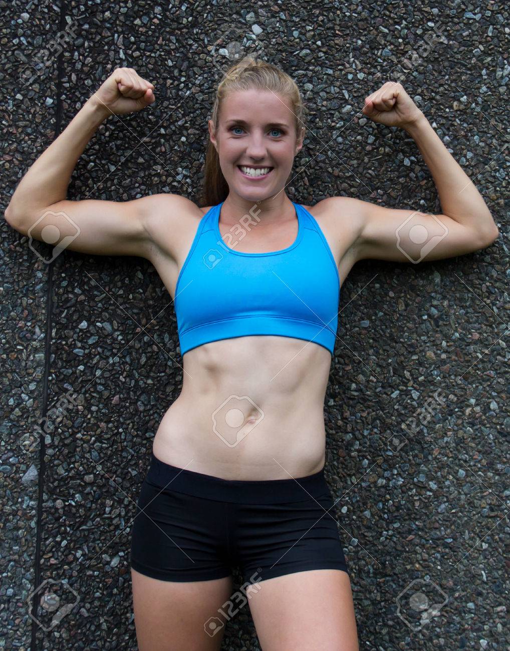 Sexy Female Bicep Flexing