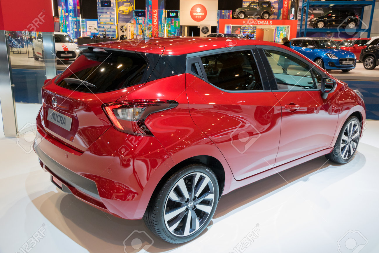 Nissan Micra 2018 >> Brussels Jan 10 2018 Nissan Micra Car Showcased At The Brussels Nissan Micra 2018 >> Brussels Jan 10 2018 Nissan Micra Car Showcased At The Brussels
