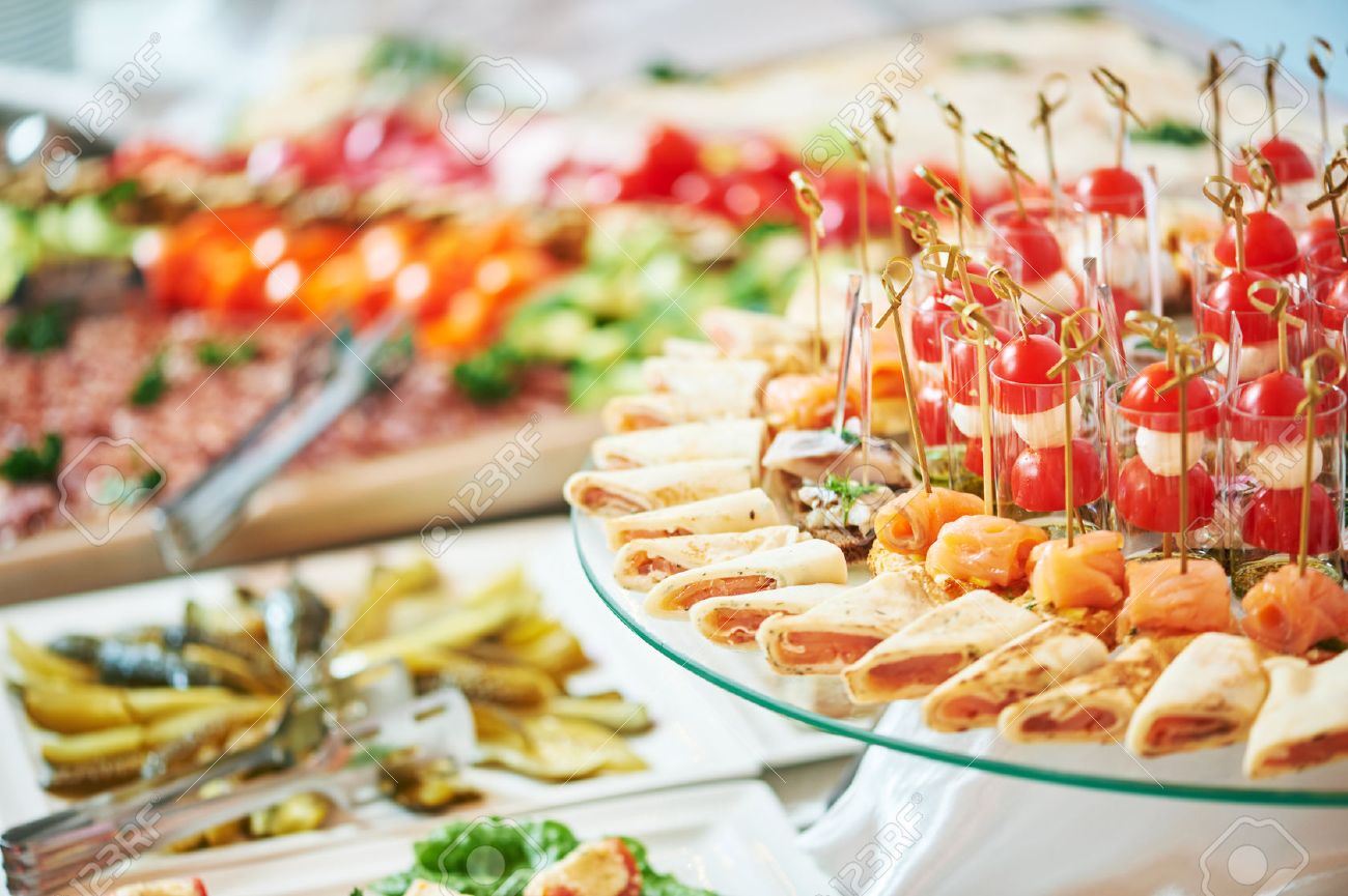 Catering service. Restaurant table with food at event. Shallow depth of view - 50038117 Catering service. Restaurant table with food at event. Shallow depth of view - 50038117