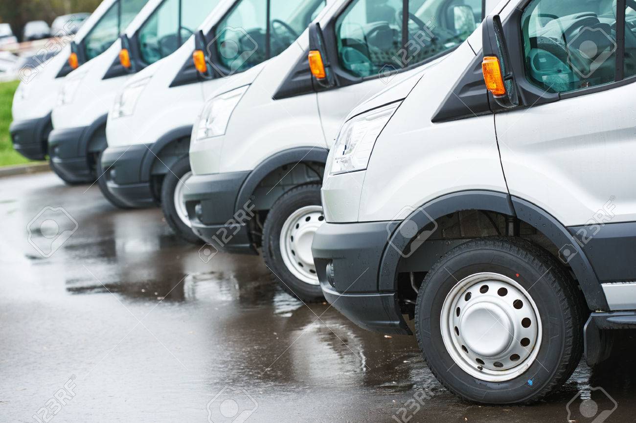 freight services. commercial delivery vans in row at transporting carrier shipping service company parking - 56630864 freight services. commercial delivery vans in row at transporting carrier shipping service company parking - 56630864