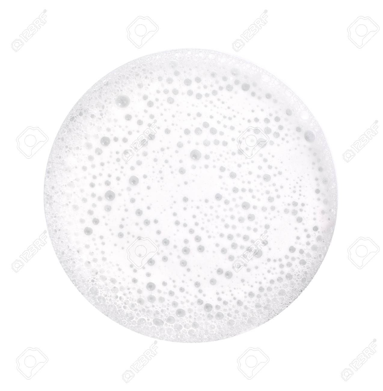 foam bubble circle shape isolated on white background lizenzfreie bubble circle