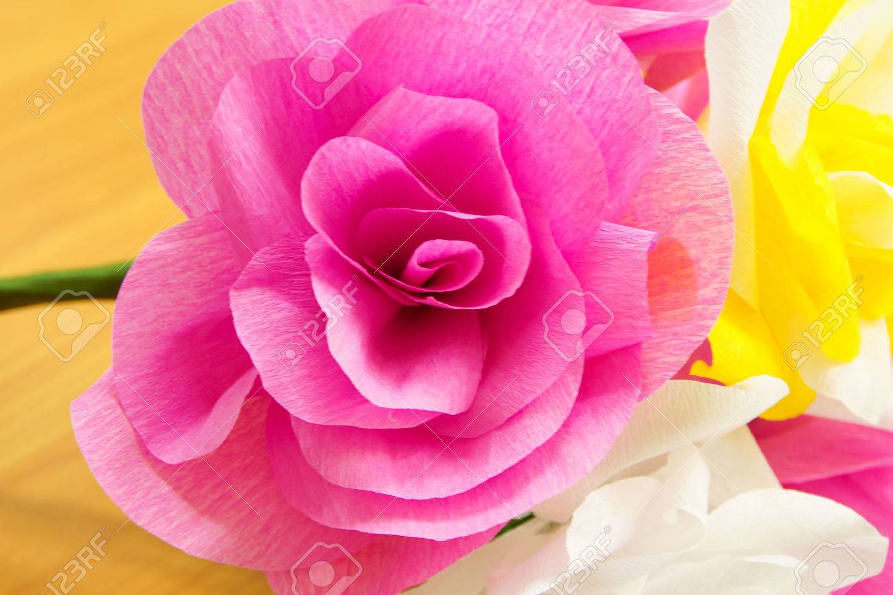 paper flower made from recycled crepe paper made flower with paper