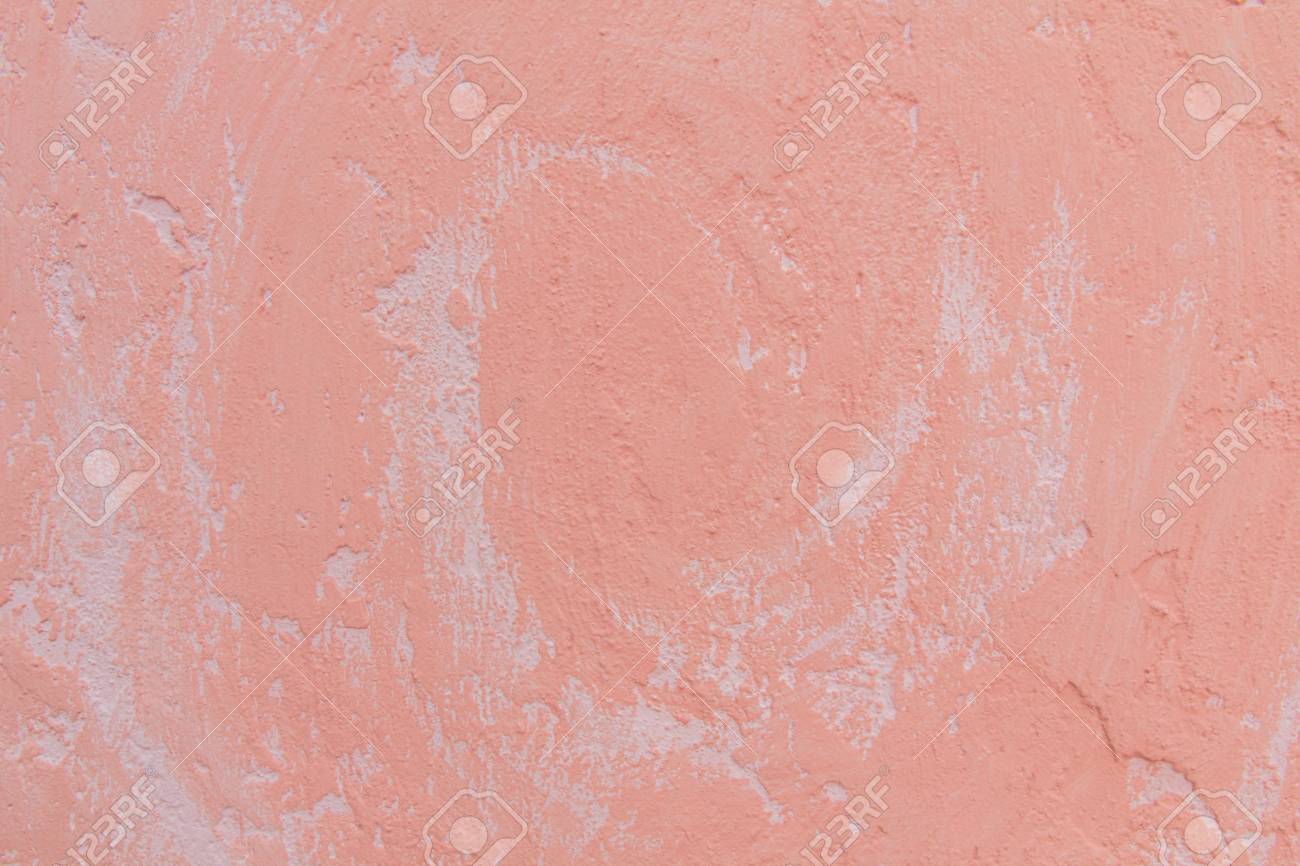 ピンクの漆喰壁のテクスチャの背景として使用するため の写真素材 画像素材 Image