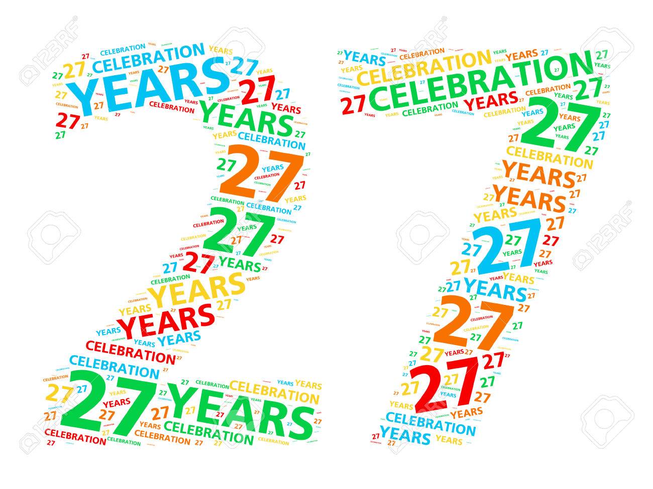 27 歳のお誕生日や記念日を祝うためカラフルな単語の雲 の写真素材 画像素材 Image 27 歳のお誕生日や記念日を祝うためカラフルな単語の雲 の写真素材 画像素材 Image