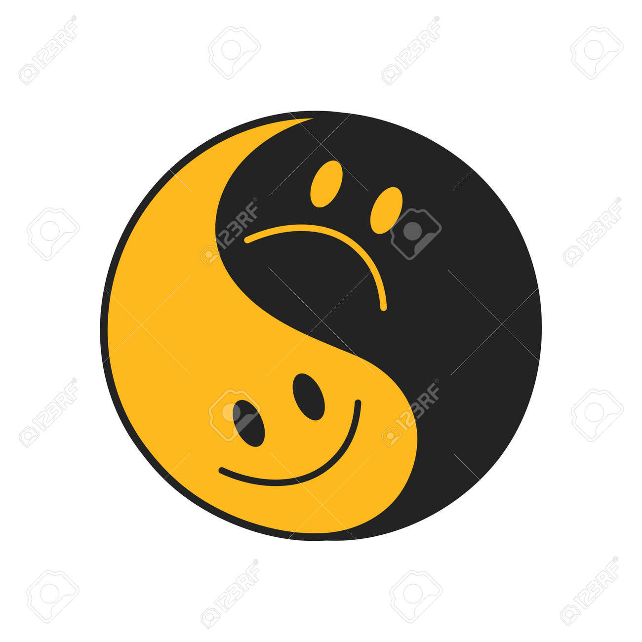 Free Vector  Hand drawn sad emoji illustration