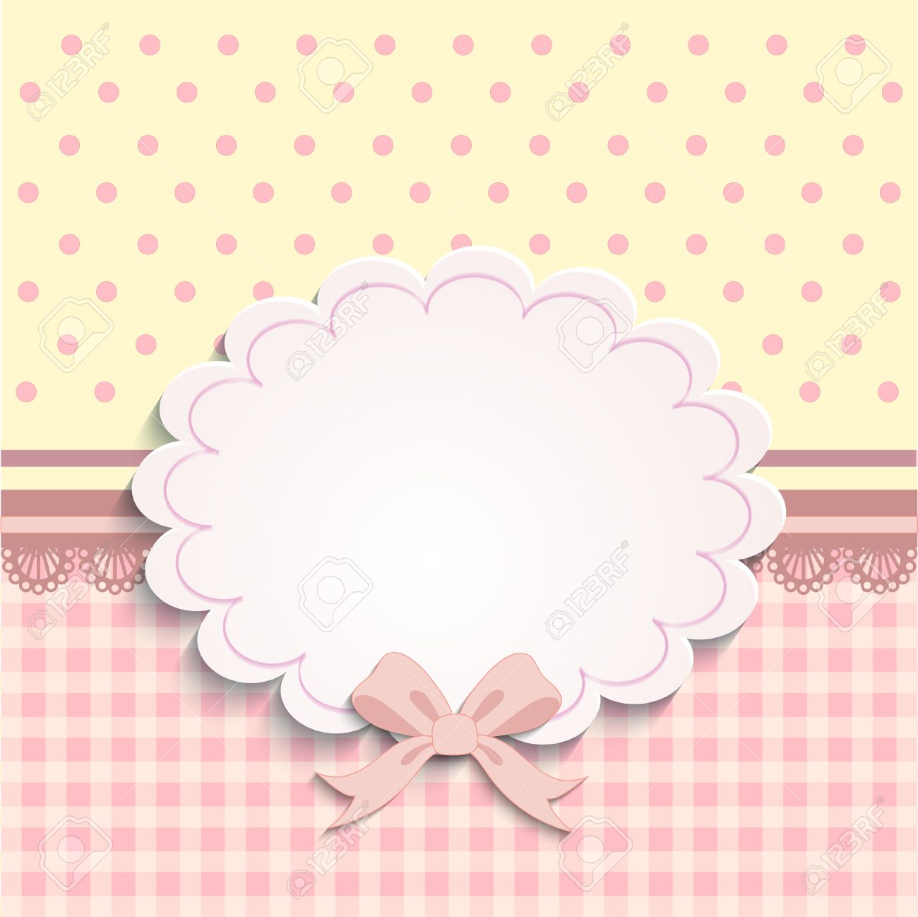 vintage baby girl arrival announcement card royalty free cliparts baby girl arrival announcement