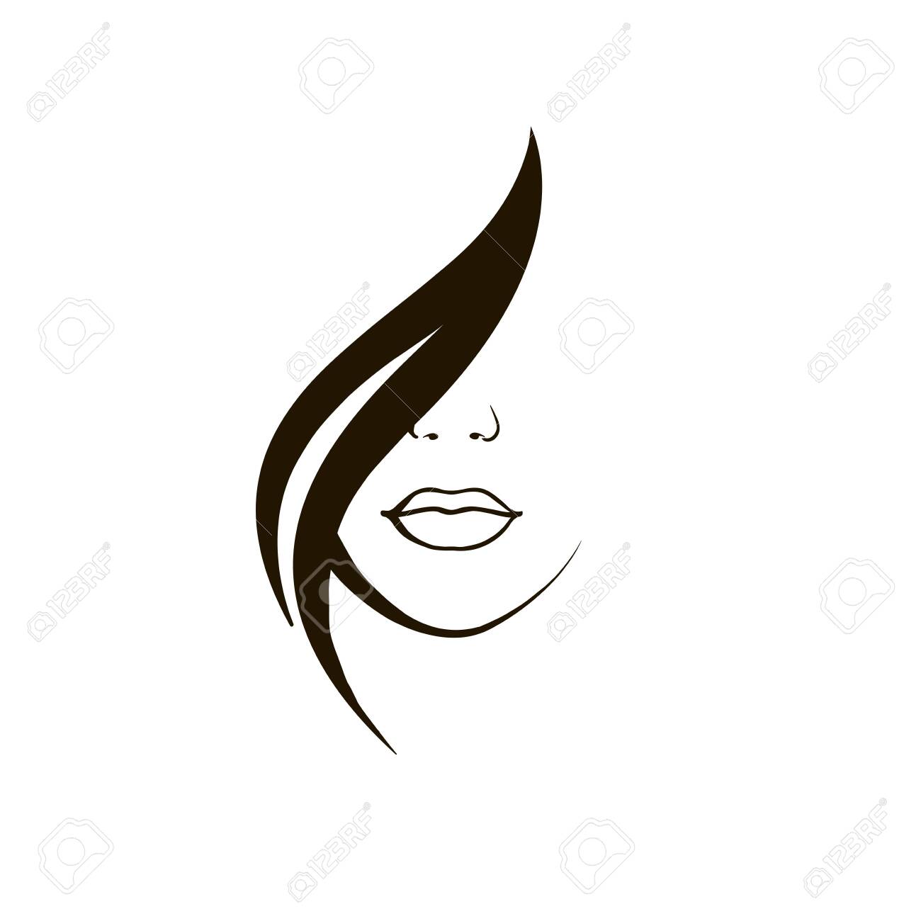 Hair Salon And Beauty Studio Illustration Hair Woman With Elegant Makeup Shampoo Cosmetics And Spa Icon Royalty Free Cliparts Vectors And Stock Illustration Image 154387028