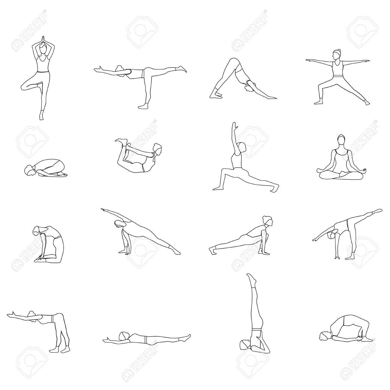 aves de corral Alegre Hacer la vida Ilustración De Yoga Esquema Plantea Silueta. Establece Las Posturas De Yoga Silueta Lineal. Ilustraciones Svg, Vectoriales, Clip Art Vectorizado Libre De Derechos. Image 59713678. aves de corral Alegre Hacer la vida Ilustración De Yoga Esquema Plantea Silueta. Establece Las Posturas De Yoga Silueta Lineal. Ilustraciones Svg, Vectoriales, Clip Art Vectorizado Libre De Derechos. Image 59713678.