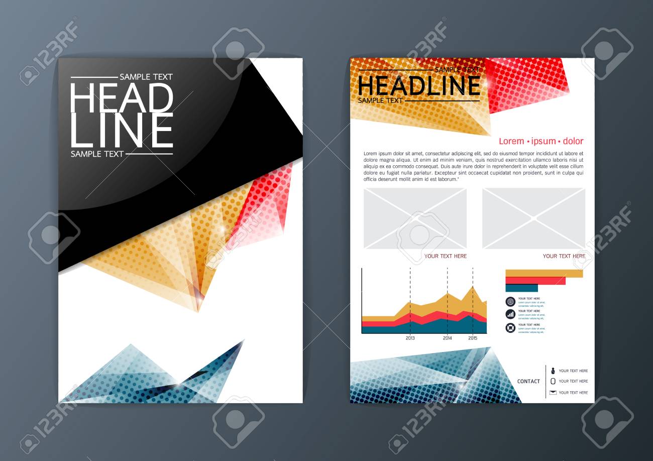 Flyer Magazin Broschure Design Vorlage Lizenzfrei Nutzbare Vektorgrafiken Clip Arts Illustrationen Image