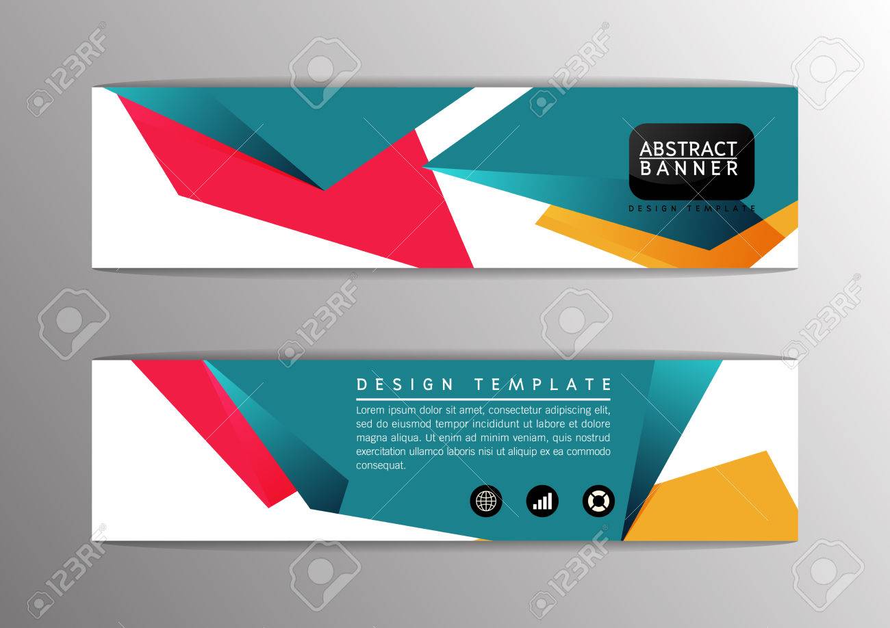 abstract modern design banner template site vector illustration