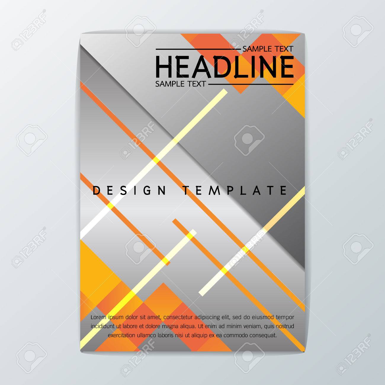 abstract modern brochure background design flyer template layout modern flyer template free
