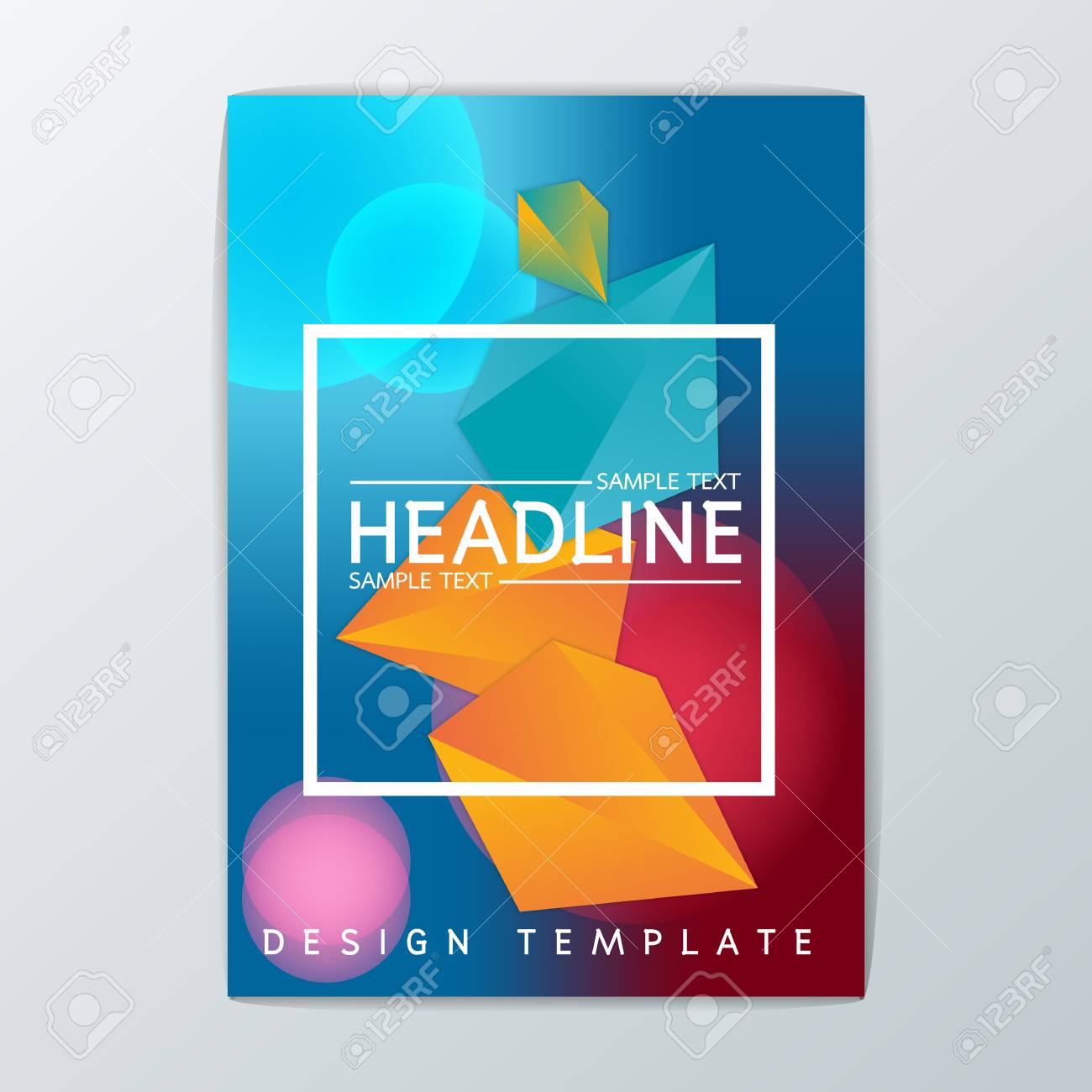 vector abstract brochure background design template flyer layout