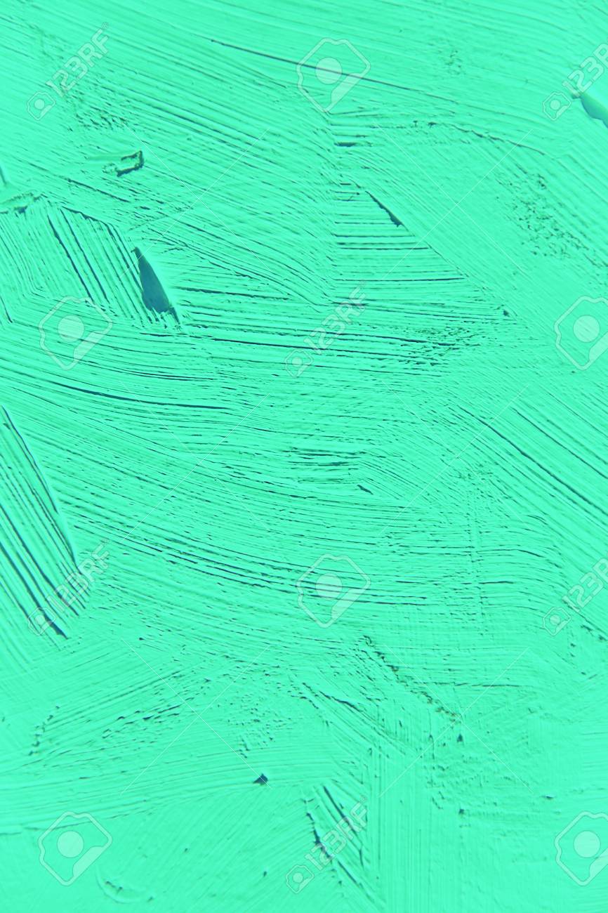 Painting Close Up Of Vivid Turquoise Light Green Color Paint Brush Strokes Texture For Interesting Painting Close Up Of Vivid Turquoise Light Green Color Paint Brush Strokes Texture For Interesting
