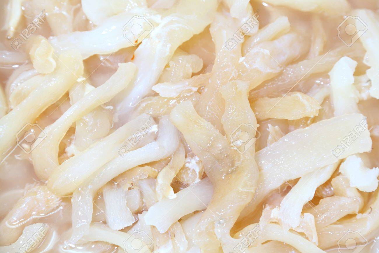Pig s tendon boiled and ready for make another food ingredient in Thailand street market - 15623128 Pig s tendon boiled and ready for make another food ingredient in Thailand street market - 15623128