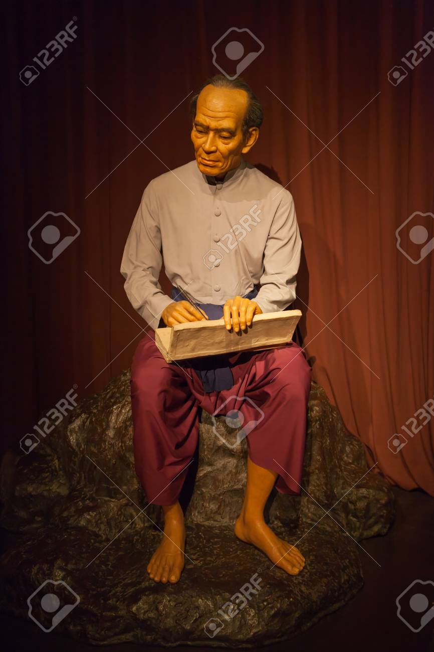 NAKORNPRATHOM,THAILAND-AUGUST 25: Sunthorn Phu is the most famous Thai poet was show at Thai Human Imagery Museum on August 25,2014 in Nakornprathom,Thailand - 32798044 NAKORNPRATHOM,THAILAND-AUGUST 25: Sunthorn Phu is the most famous Thai poet was show at Thai Human Imagery Museum on August 25,2014 in Nakornprathom,Thailand - 32798044