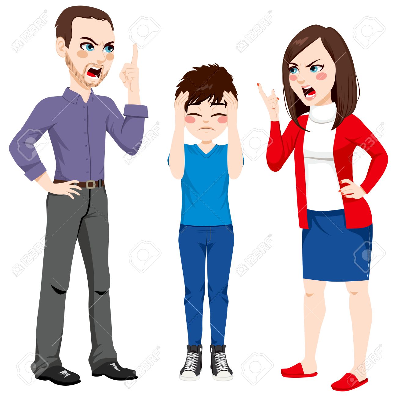 father and mother arguing